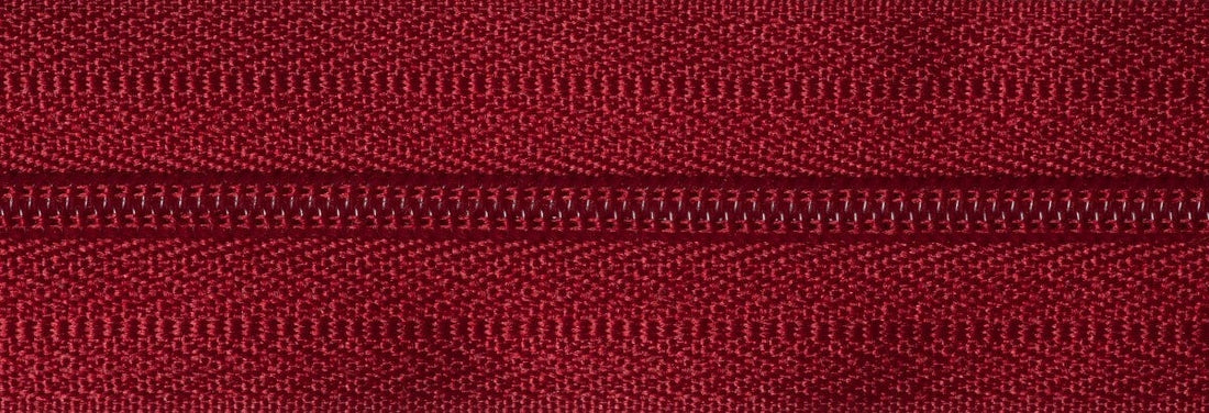 Hemline Zips Zip On The Roll: Red: sold by the metre  - The Sewing Studio
