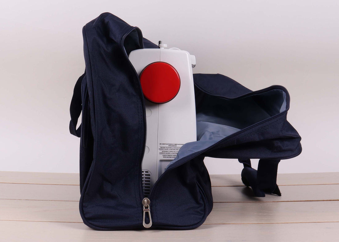 HobbyGift Bags Sewing Machine Bag Navy Fits Standard Domestic Sewing Machine - The Sewing Studio