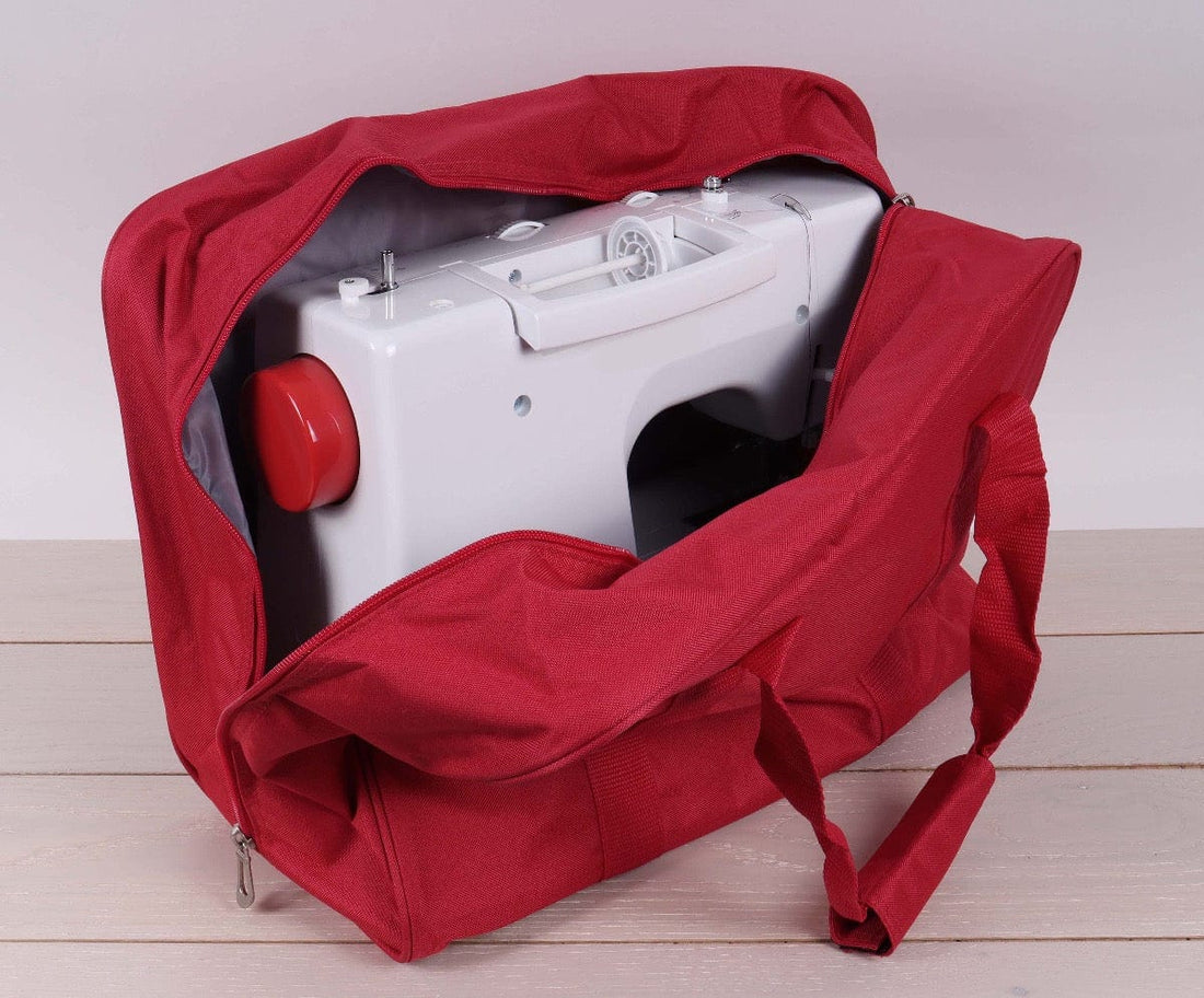 HobbyGift Bags Sewing Machine Bag Red Fits Standard Domestic Sewing Machine - The Sewing Studio