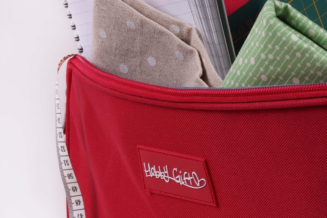 HobbyGift Bags Sewing Machine Bag Red Fits Standard Domestic Sewing Machine - The Sewing Studio