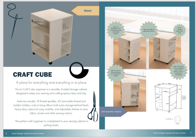 Horn Sewing Cabinets Horn Craft Cube - The Sewing Studio