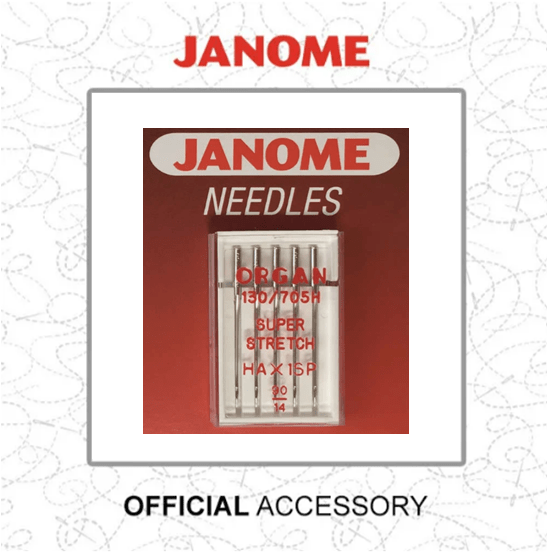 Janome Machine Needles Janome HA 15X1SP Ball Point / Stretch Needle - Size 90/14 - The Sewing Studio
