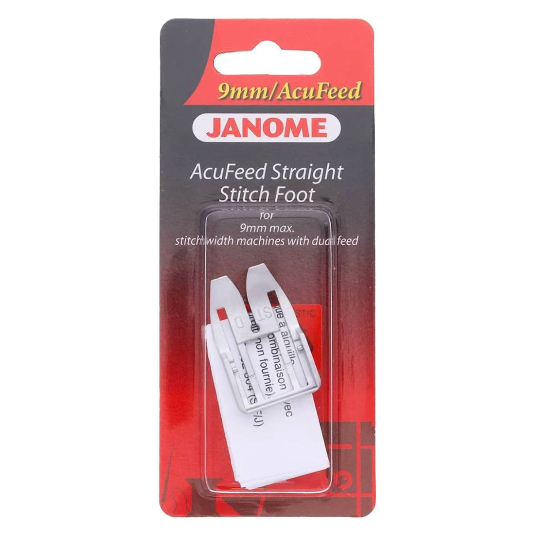 Janome AcuFeed Straight Stitch Foot (Std) 202102005
