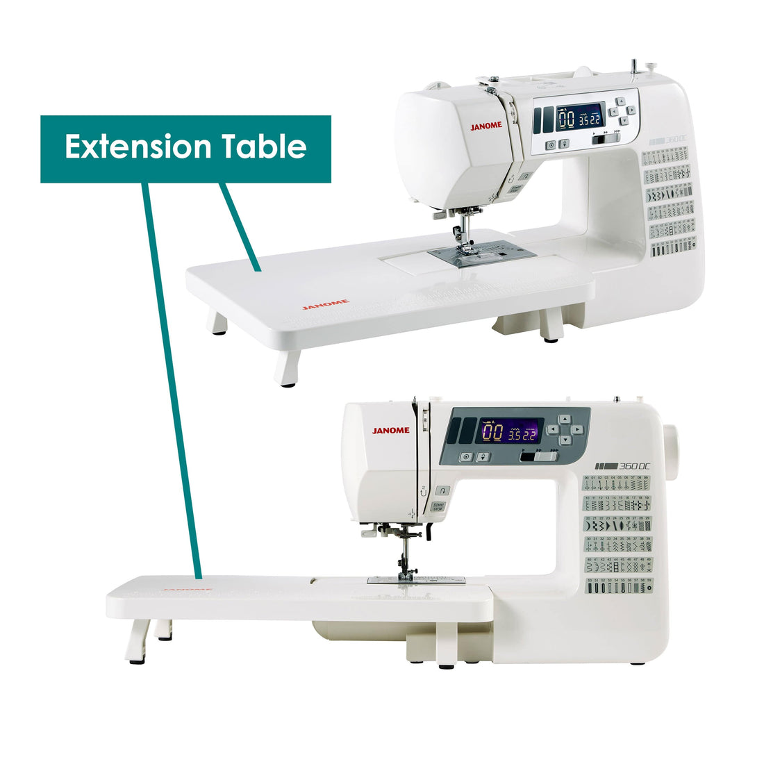 Janome Sewing Machines EX-DISPLAY Janome 360DC Sewing Machine - The Sewing Studio