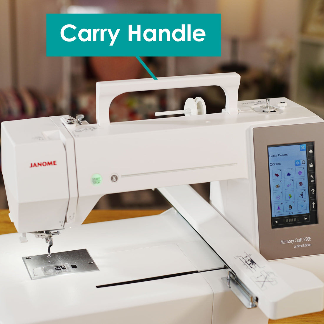 Janome Sewing Machines Janome Memory Craft 550E LE Embroidery Only Machine - The Sewing Studio