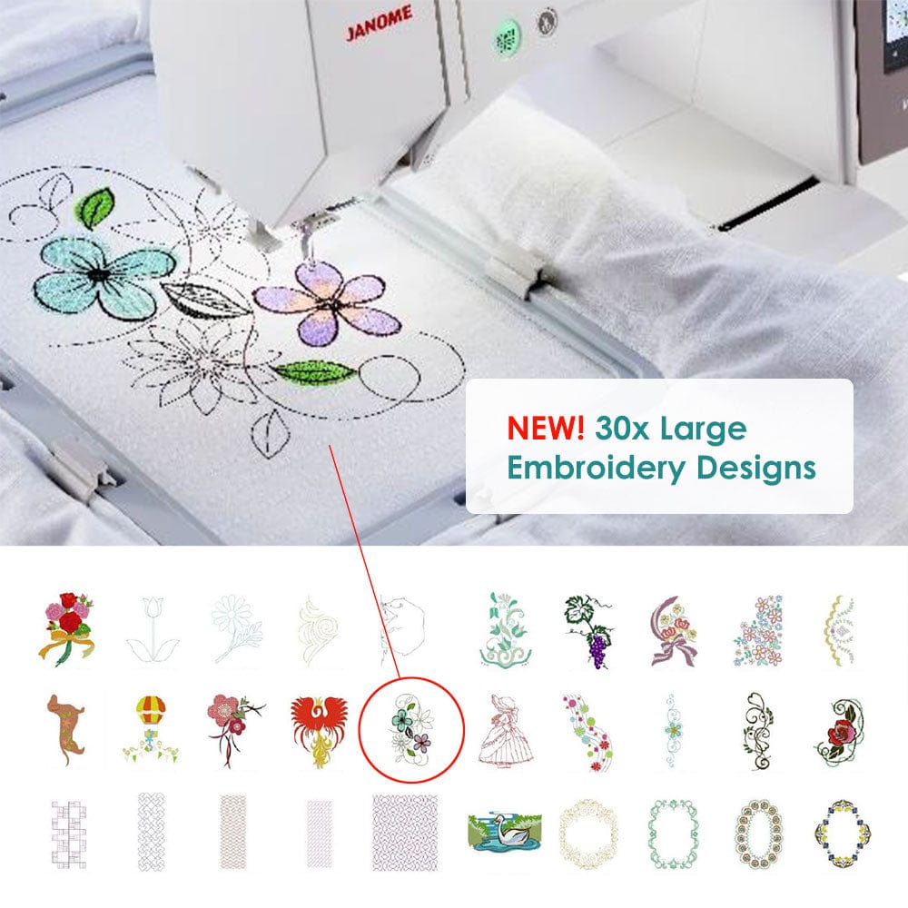 Janome Sewing Machines Janome Memory Craft 550E LE Embroidery Only Machine - The Sewing Studio