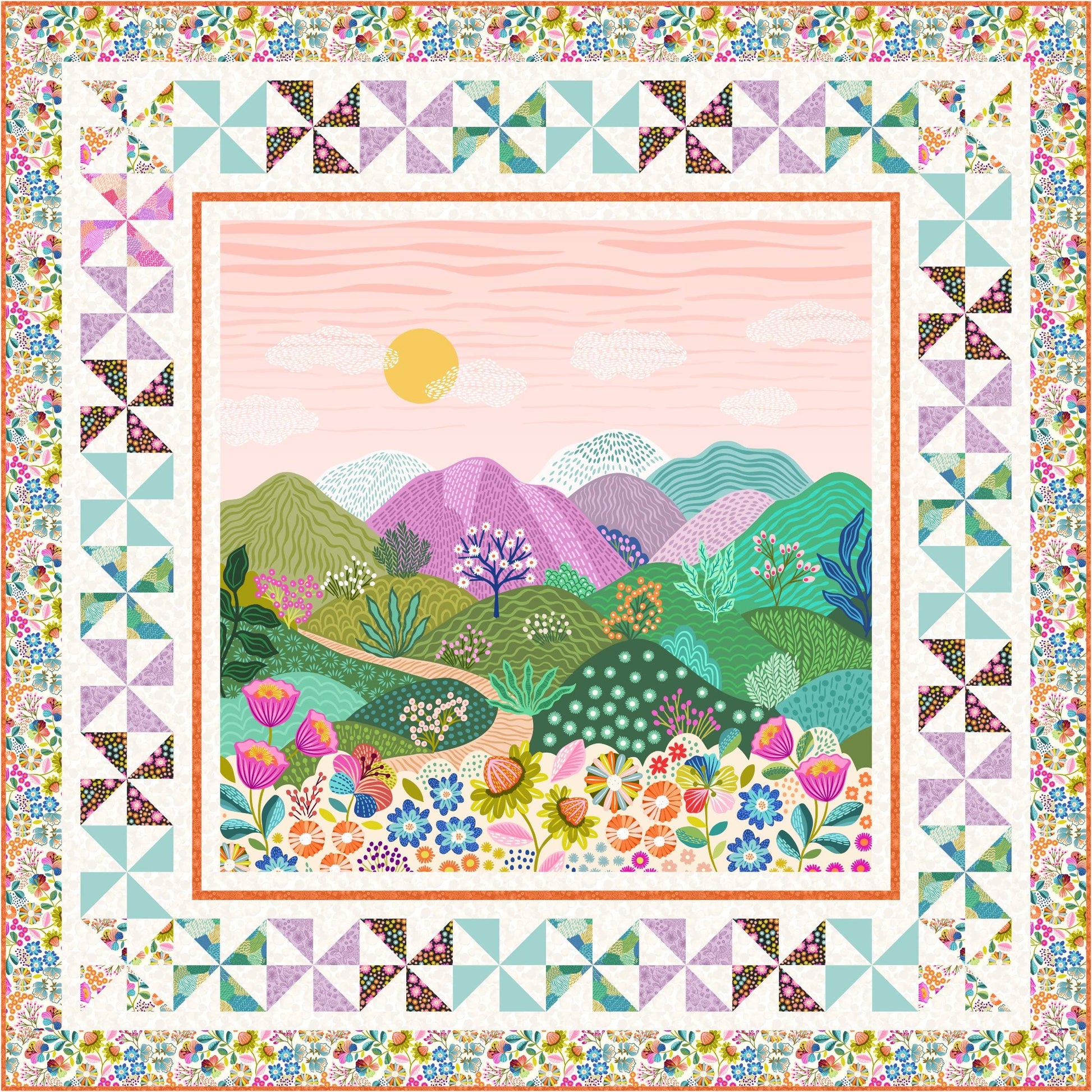 Lewis and Irene Download Free Pattern: Creative Landscapes Quilt Coast or Mountain  - The Sewing Studio