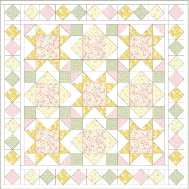 Lewis and Irene Download Free Pattern: Joys Of Spring Quilt - The Sewing Studio