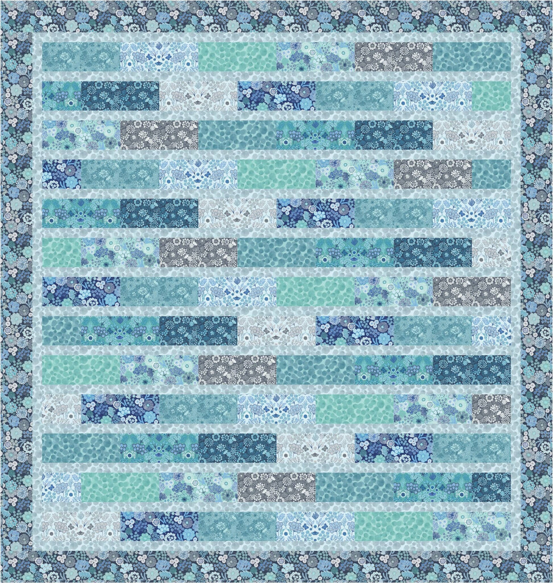 Free Pattern: Lewis & Irene Jardin d'Hiver Flannel Runner