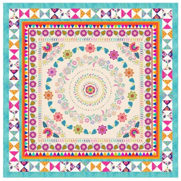 Free Pattern: Lewis & Irene Sambramha Large Panel Quilt