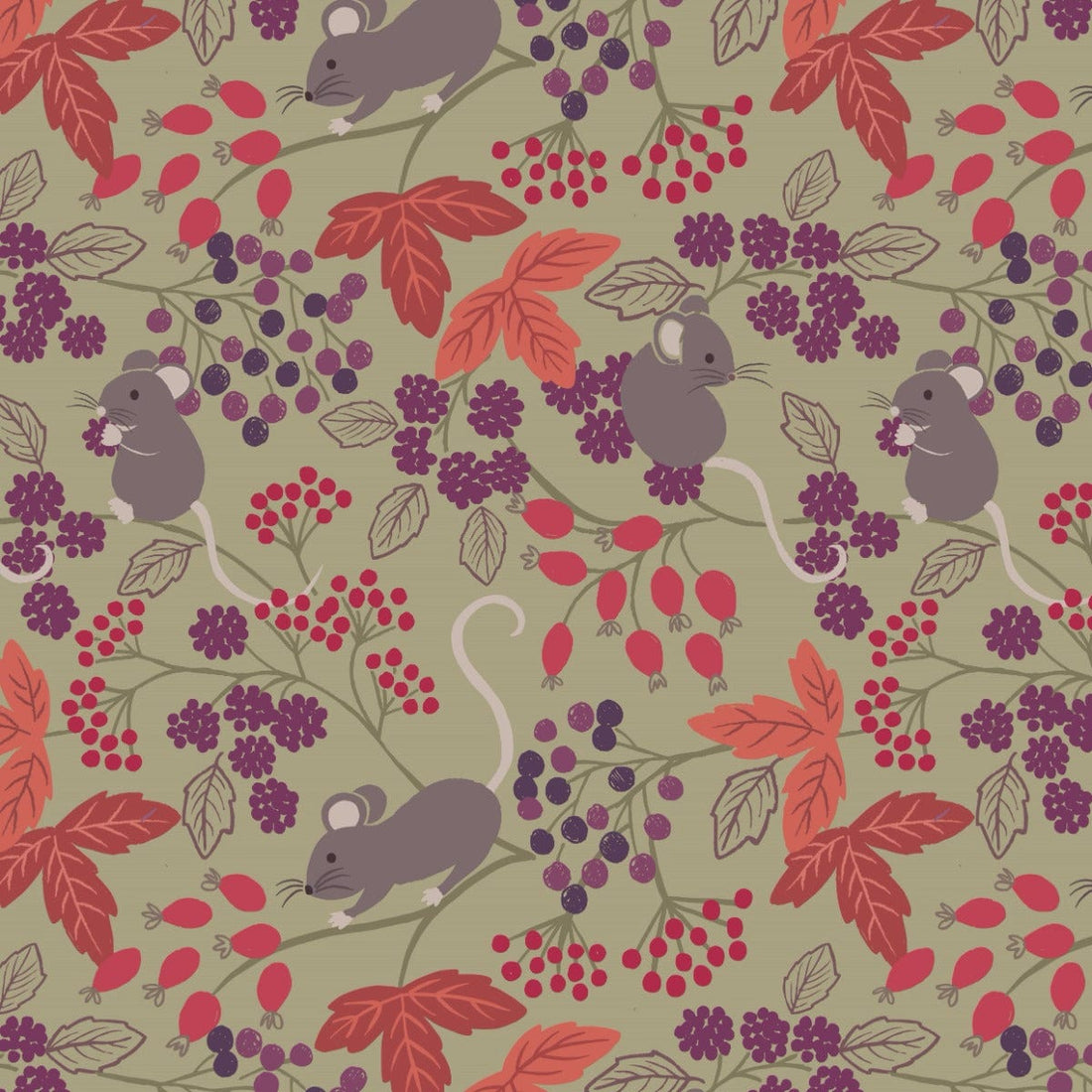 Lewis and Irene Fabric Lewis and Irene Autumn Fields Reloved - The Sewing Studio