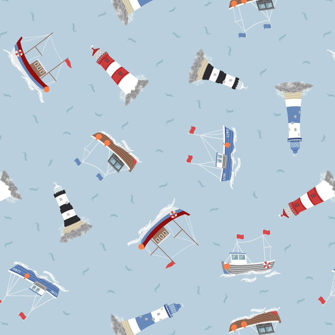 Lewis and Irene Fabric Lewis and Irene Small Things Coastal - The Sewing Studio