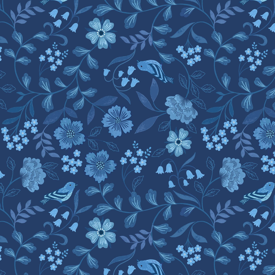 Lewis and Irene Fabric Lewis and Irene Forget Me Not Lane - The Sewing Studio