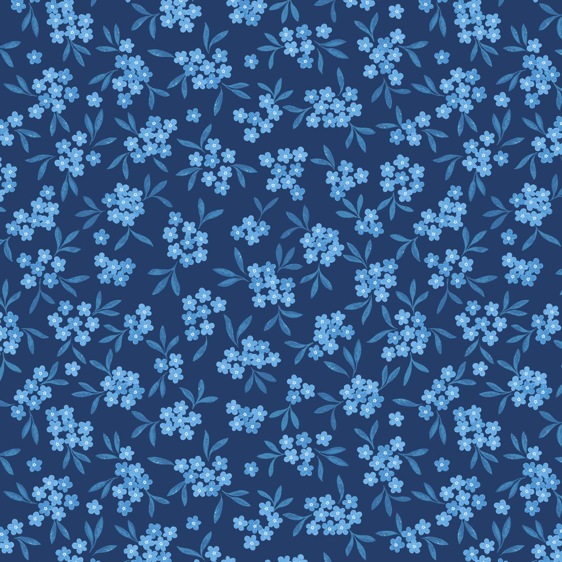 Lewis and Irene Fabric Lewis and Irene Forget Me Not Lane - The Sewing Studio