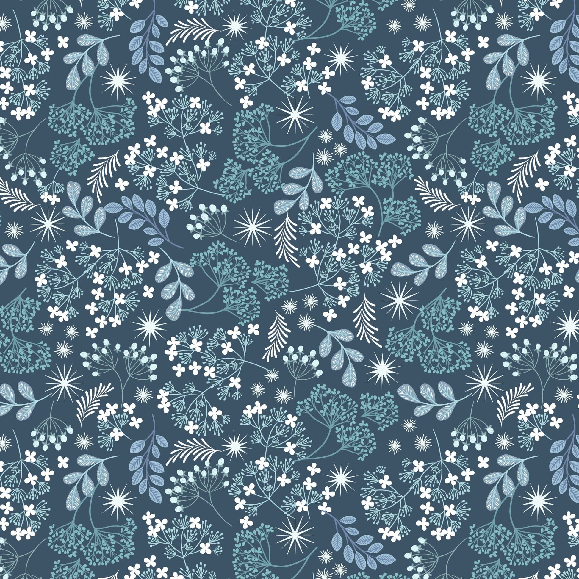Lewis and Irene Fabric Lewis and Irene A Winters Moon Pearlescent Fabric  - The Sewing Studio
