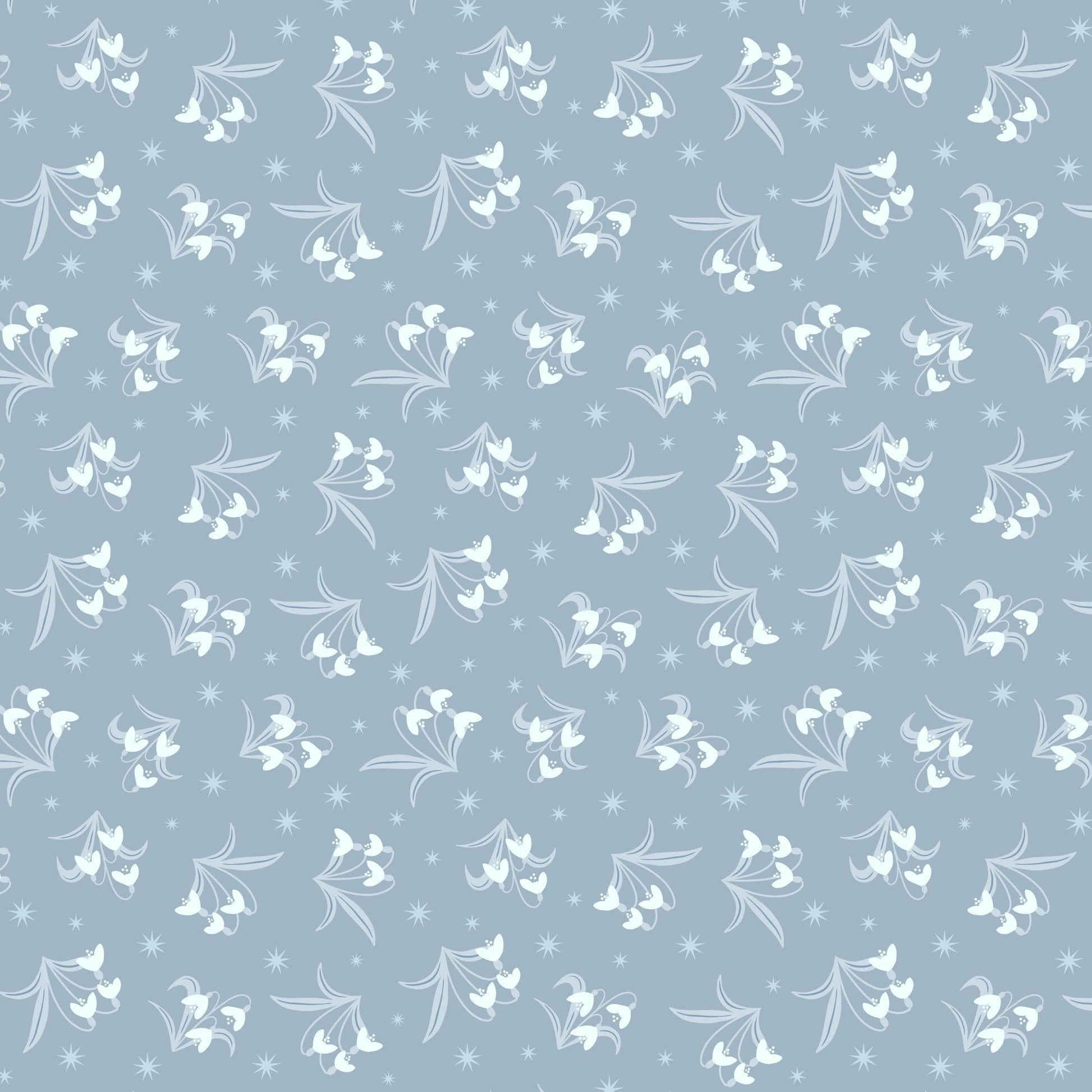 Lewis and Irene Fabric Lewis and Irene A Winters Moon Pearlescent Fabric  - The Sewing Studio