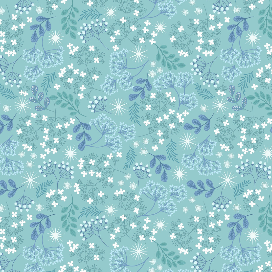 Lewis and Irene Fabric Lewis and Irene A Winters Moon Pearlescent Fabric - The Sewing Studio