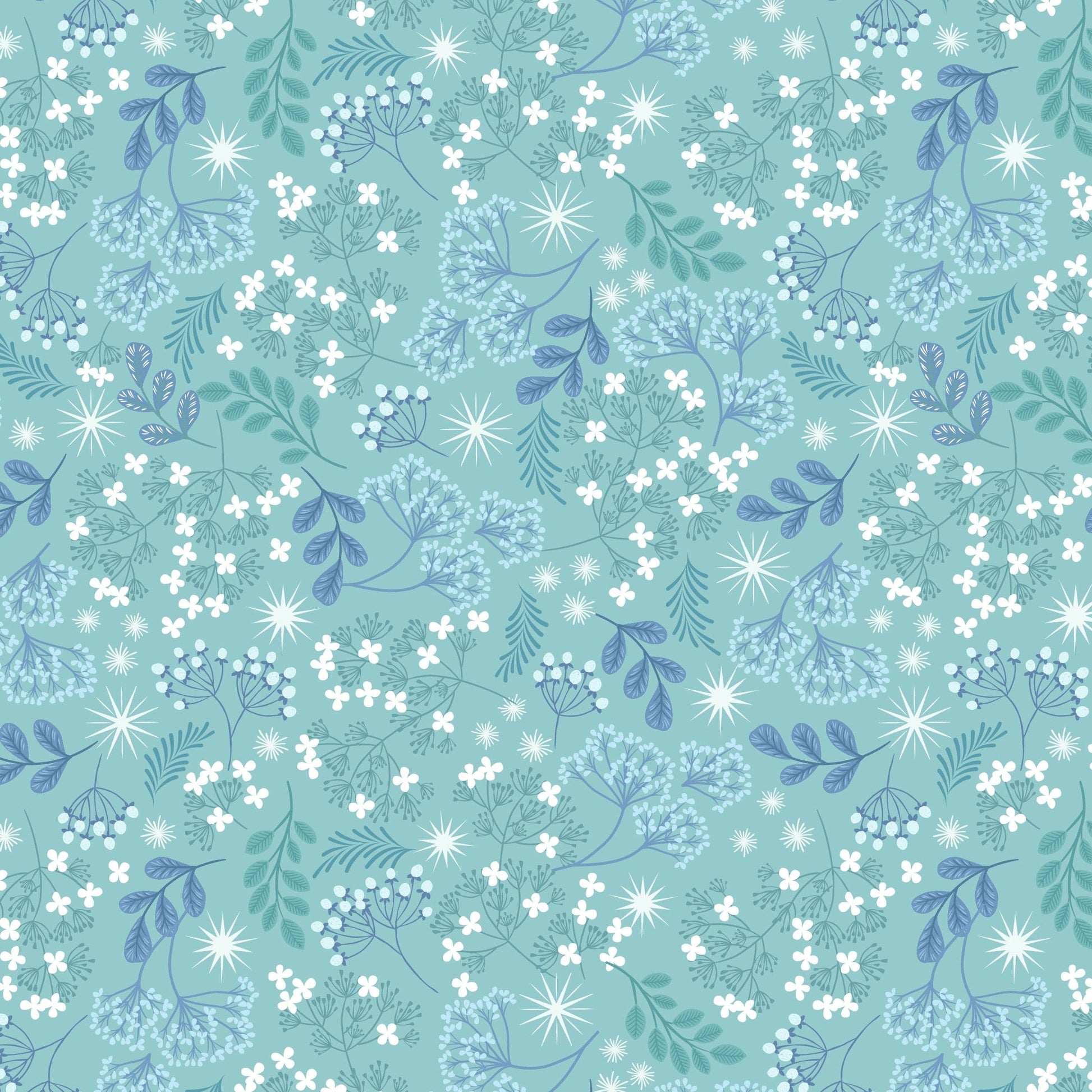 Lewis and Irene Fabric Lewis and Irene A Winters Moon Pearlescent Fabric  - The Sewing Studio