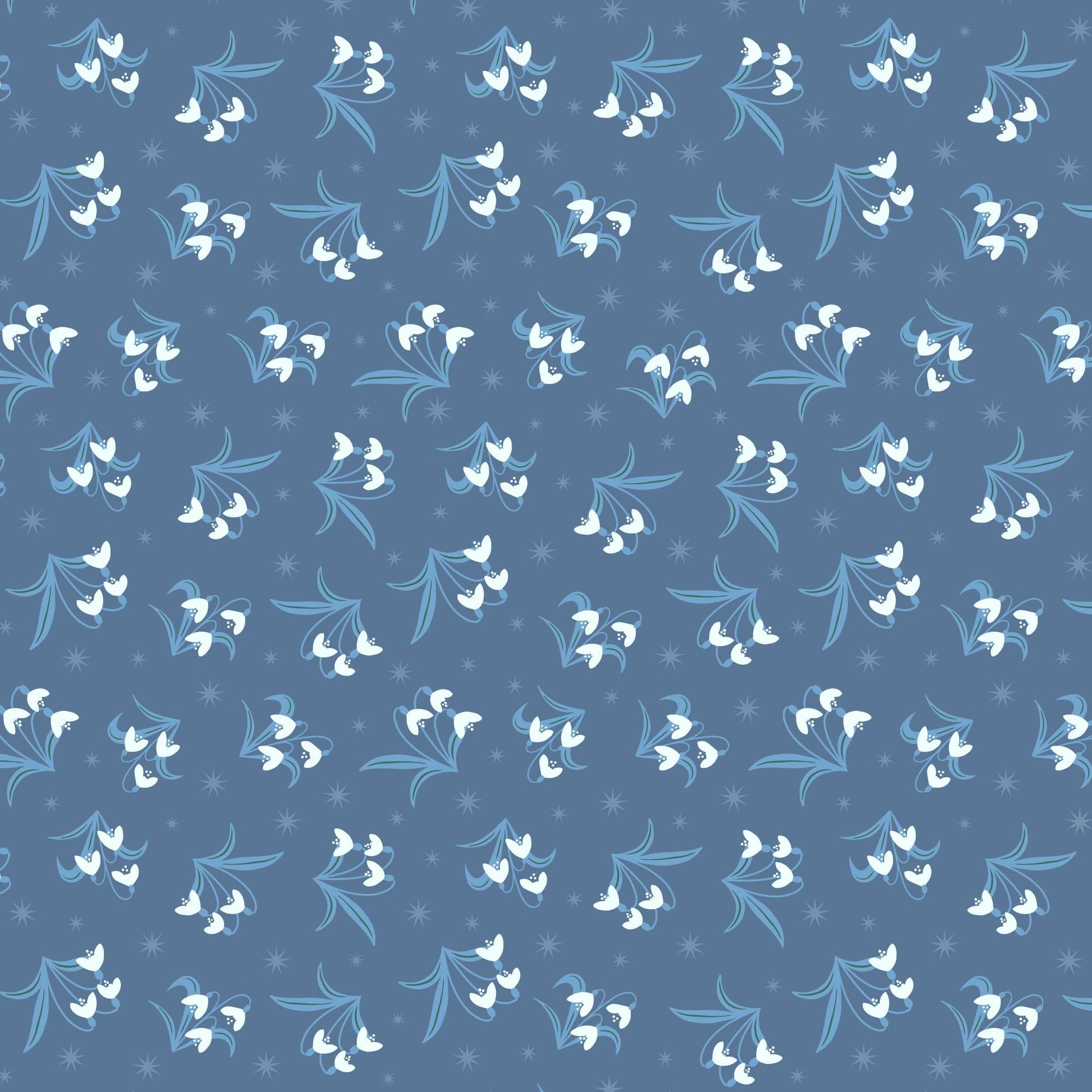 Lewis and Irene Fabric Lewis and Irene A Winters Moon Pearlescent Fabric  - The Sewing Studio