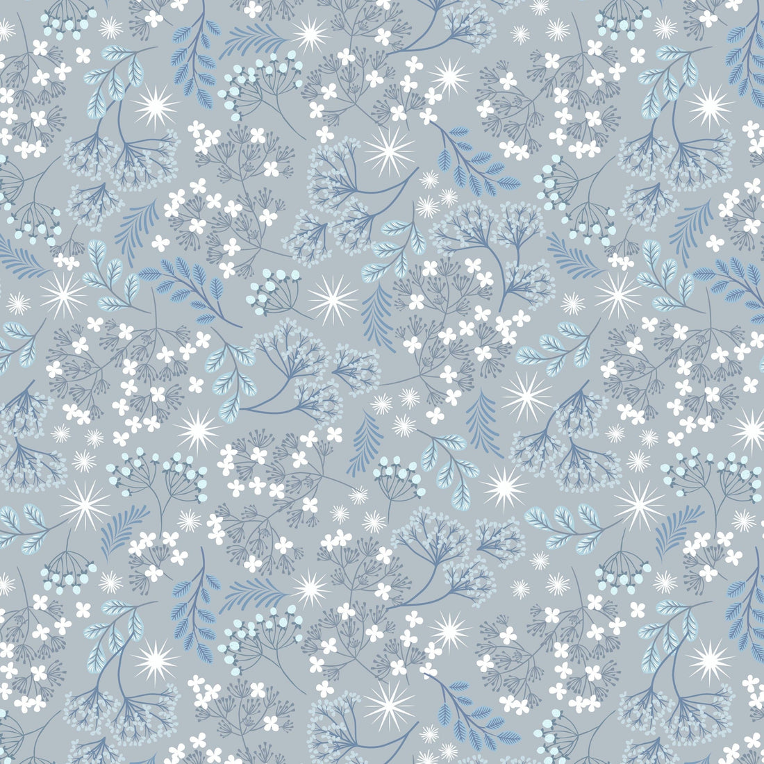Lewis and Irene Fabric Lewis and Irene A Winters Moon Pearlescent Fabric - The Sewing Studio