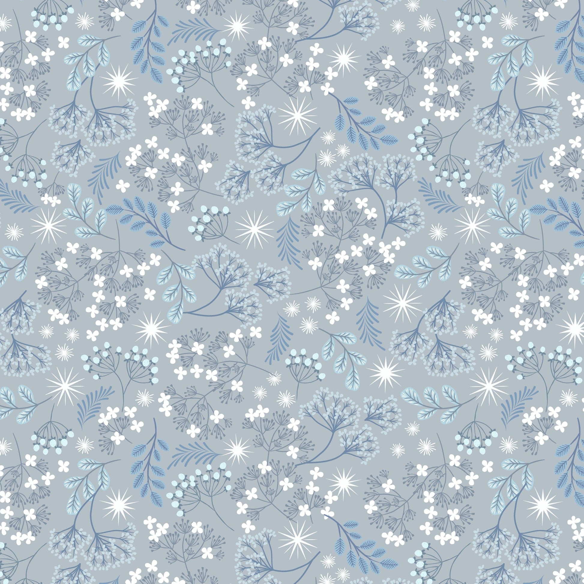 Lewis and Irene Fabric Lewis and Irene A Winters Moon Pearlescent Fabric  - The Sewing Studio