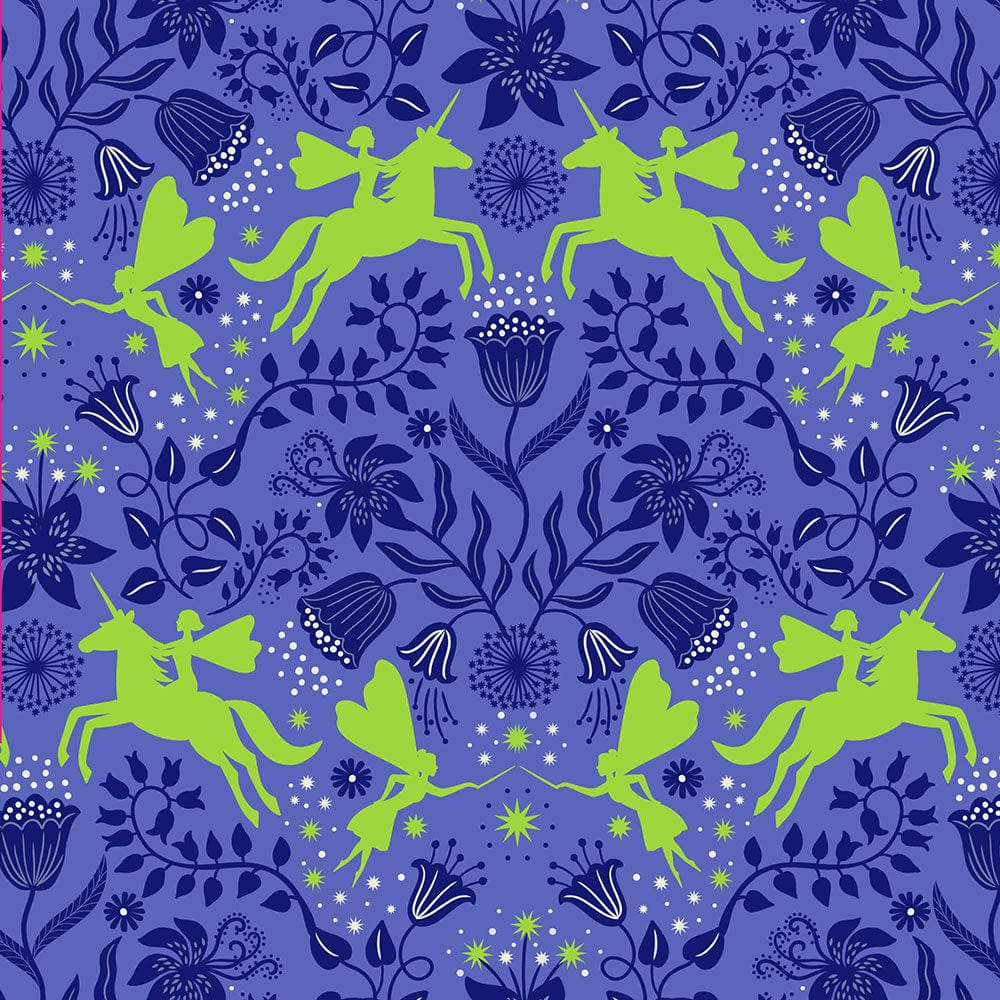 Lewis and Irene Fabric Lewis And Irene Glow Fairies Fairy Friends On Light Dusk Lilac A868-1 - The Sewing Studio