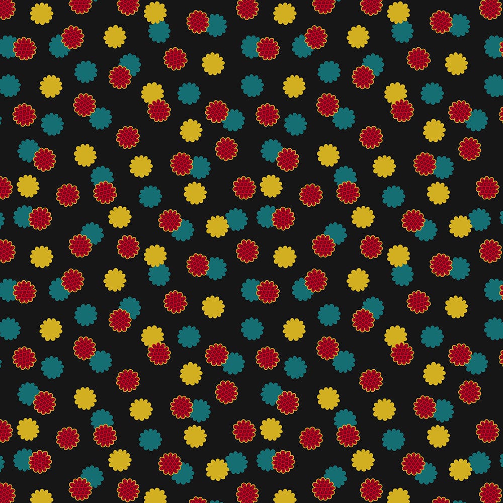 Lewis and Irene Fabric Lewis And Irene Year Of The Dragon Metallic Black And Gold Cosmos A863-3 - The Sewing Studio