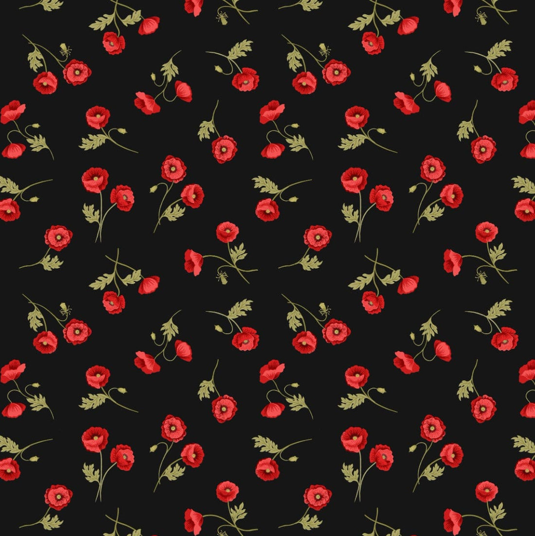 Lewis and Irene Fabric Lewis and Irene Poppies - The Sewing Studio