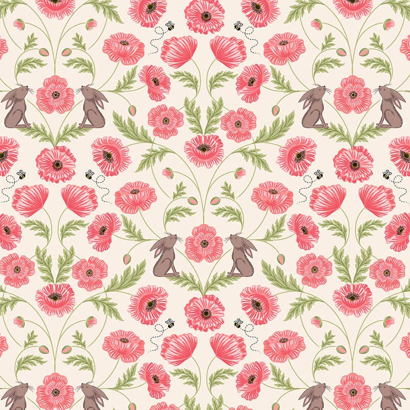 Lewis and Irene Fabric Lewis and Irene Poppies - The Sewing Studio