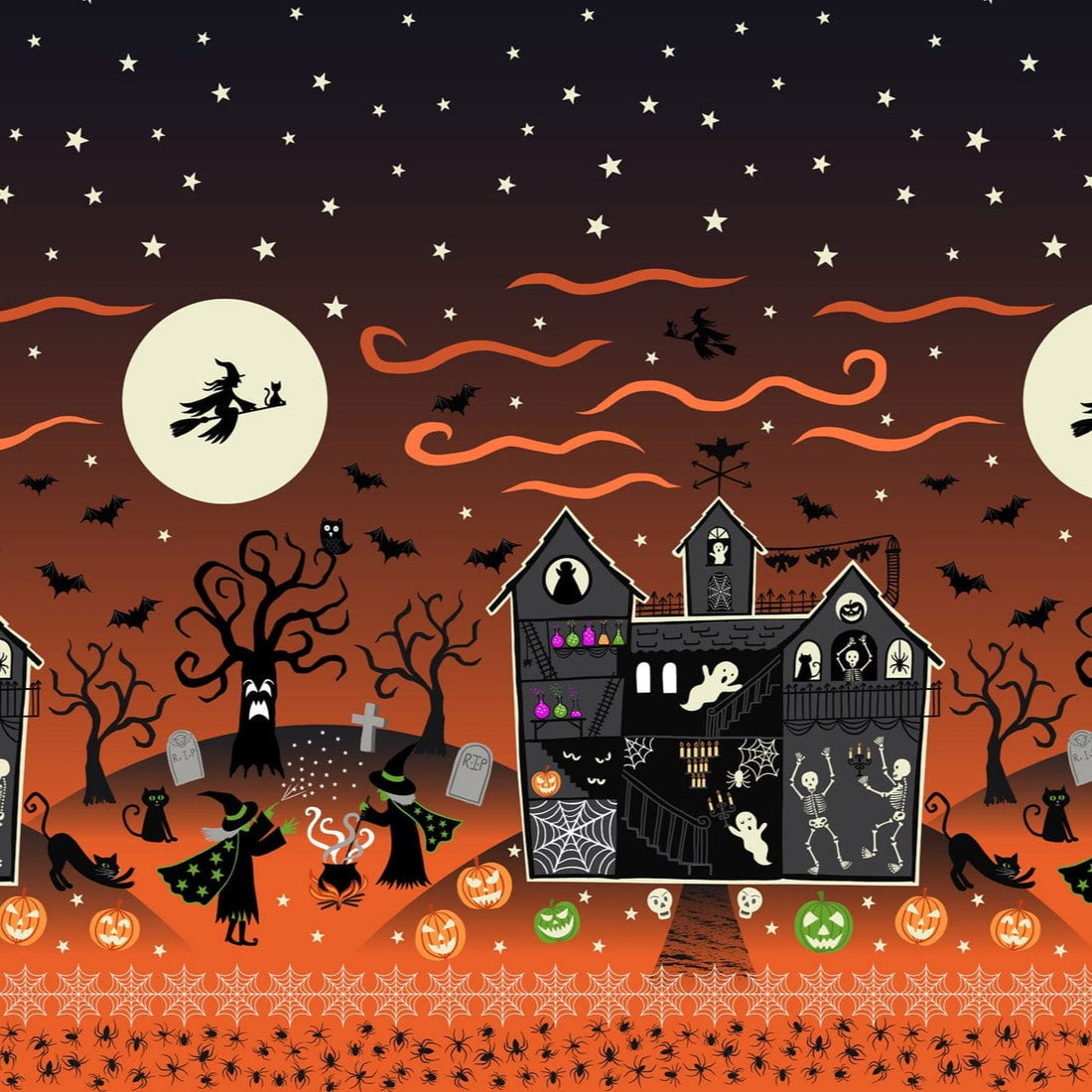 Lewis and Irene Fabric Lewis and Irene Haunted House - The Sewing Studio