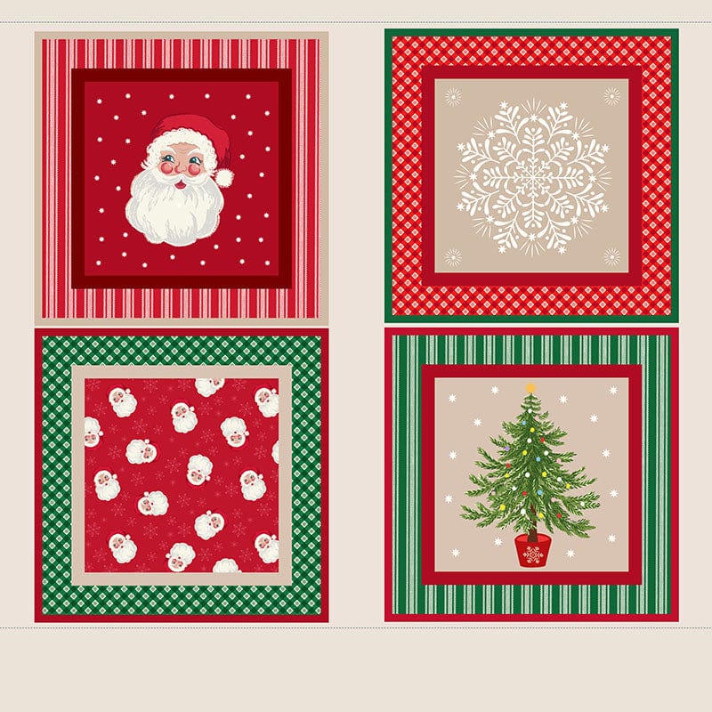 Lewis and Irene Fabric Panels & Labels Lewis And Irene Oh Christmas Tree Fabric Panel C115 - The Sewing Studio