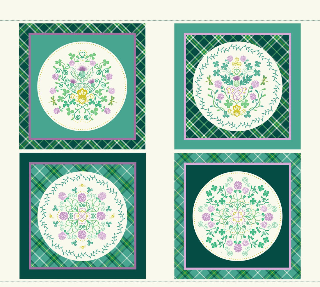 Lewis and Irene Fabric Panels & Labels Lewis & Irene Fields of Clover Panel - The Sewing Studio