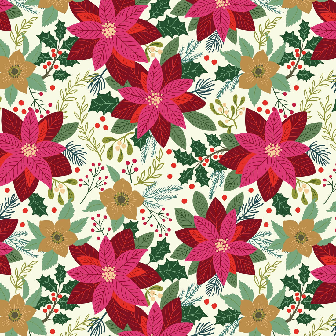 Lewis and Irene Fabric Lewis and Irene Christmas Fabric All is Bright by Stuart Hillard - The Sewing Studio