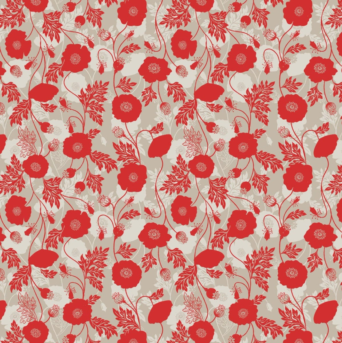 Lewis and Irene Fabric Lewis and Irene Poppies - The Sewing Studio