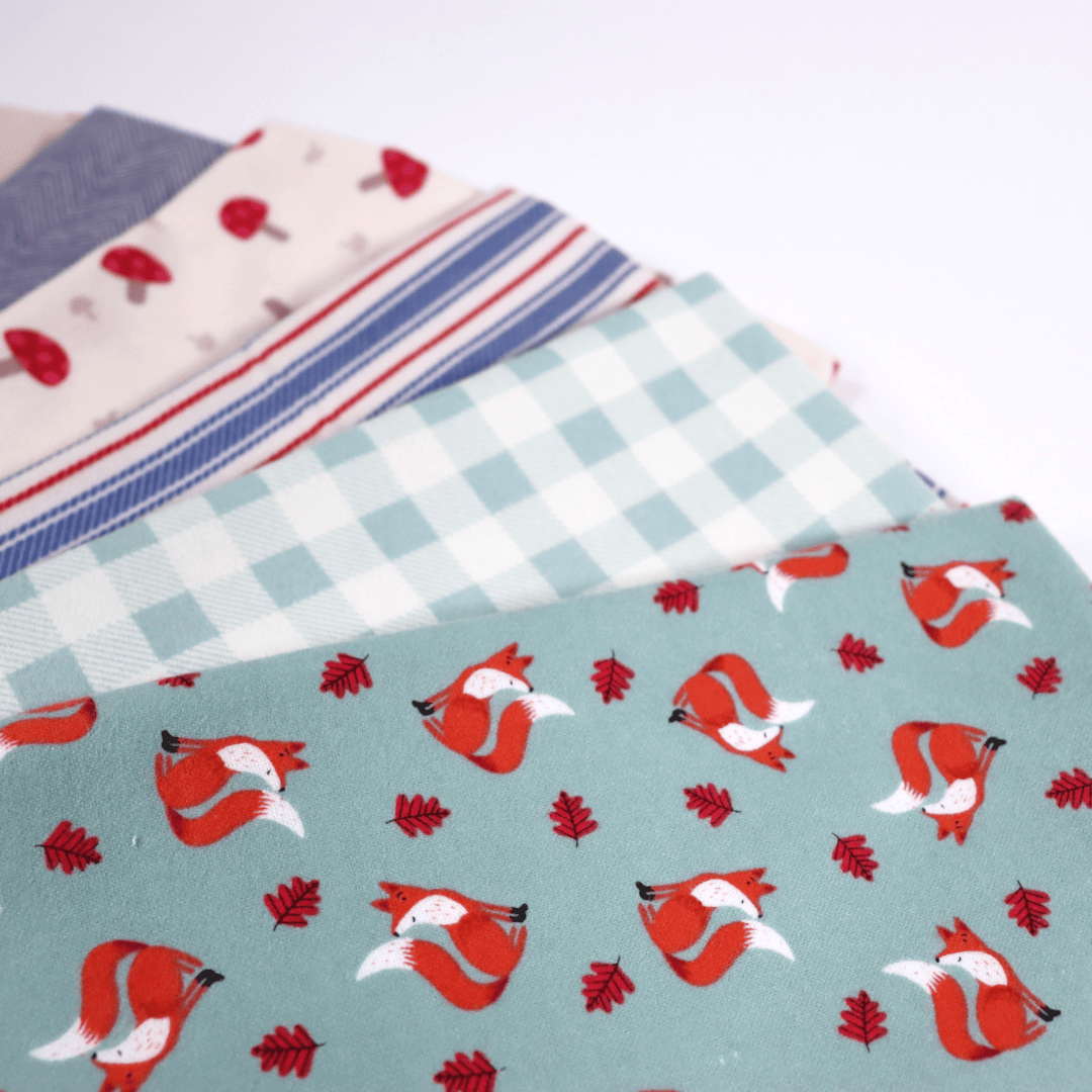 Lewis & Irene Country Comforts Flannel 8 Piece Fat Quarter Bundle