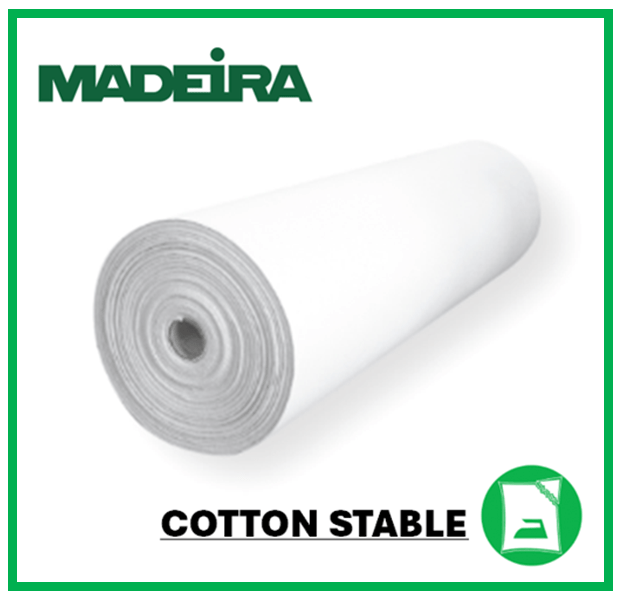 Madeira Embroidery Backing And Stabiliser Madeira Cotton Stable Iron-On Tear Away Embroidery Backing White - The Sewing Studio
