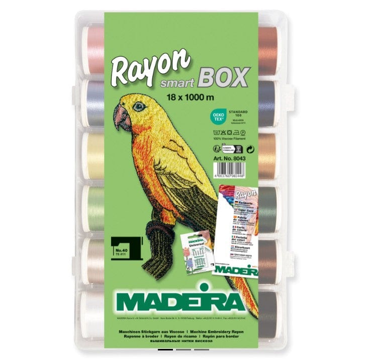 Madeira Threads Madeira Rayon Thread Box 18 x 1000 Metre Spools  - The Sewing Studio