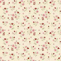 Makower Cozy House Apple Blossom Blush 2-1252E Main Image