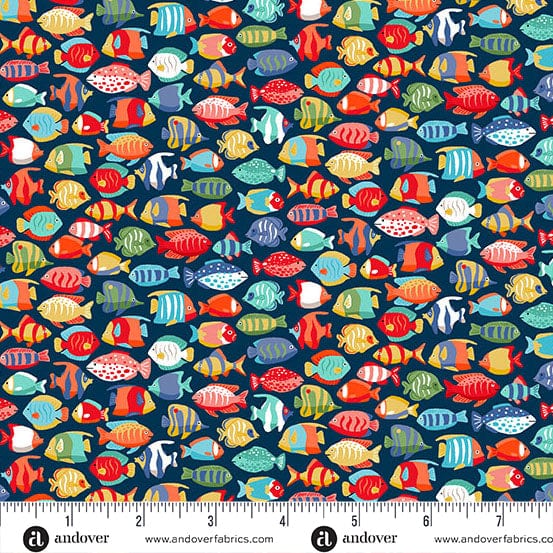 Makower Fabric Makower Fabric Deep Blue Sea - The Sewing Studio