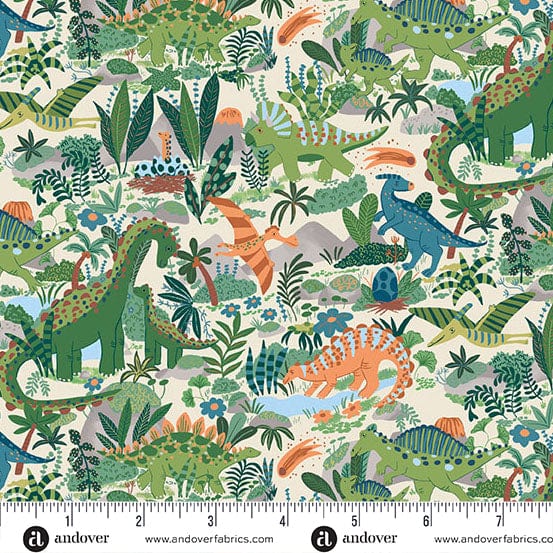 Makower Fabric Makower Fabric Prehistoric Dinosaur - The Sewing Studio