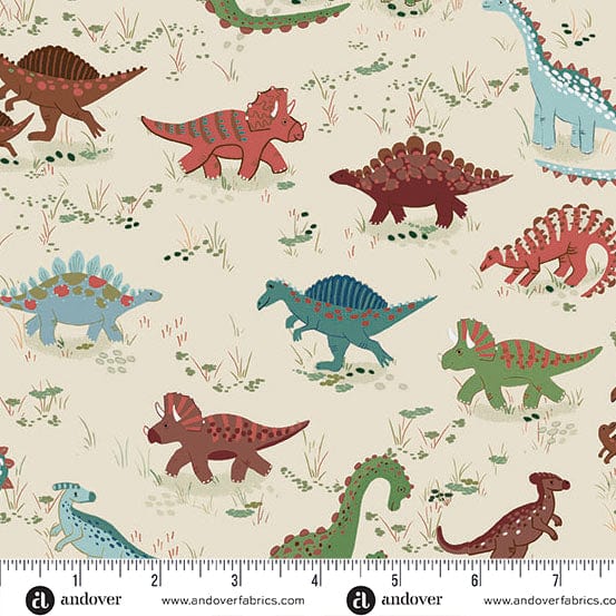 Makower Fabric Makower Fabric Prehistoric Dinosaur - The Sewing Studio