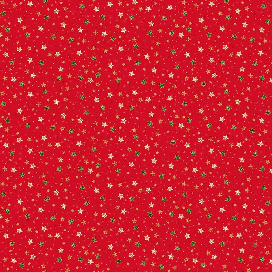 Makower Fabric Makower Christmas Fabric Jolly Saint Nick - The Sewing Studio