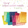 Moda Best Of Ombre Confetti Metallic Jelly Roll 10807JRMB Lifestyle Image