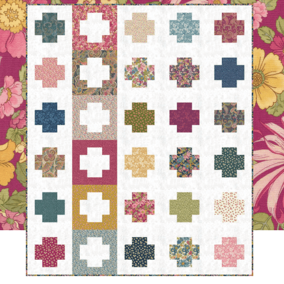 Moda Download Free Pattern: Chelsea Garden Crosses - The Sewing Studio