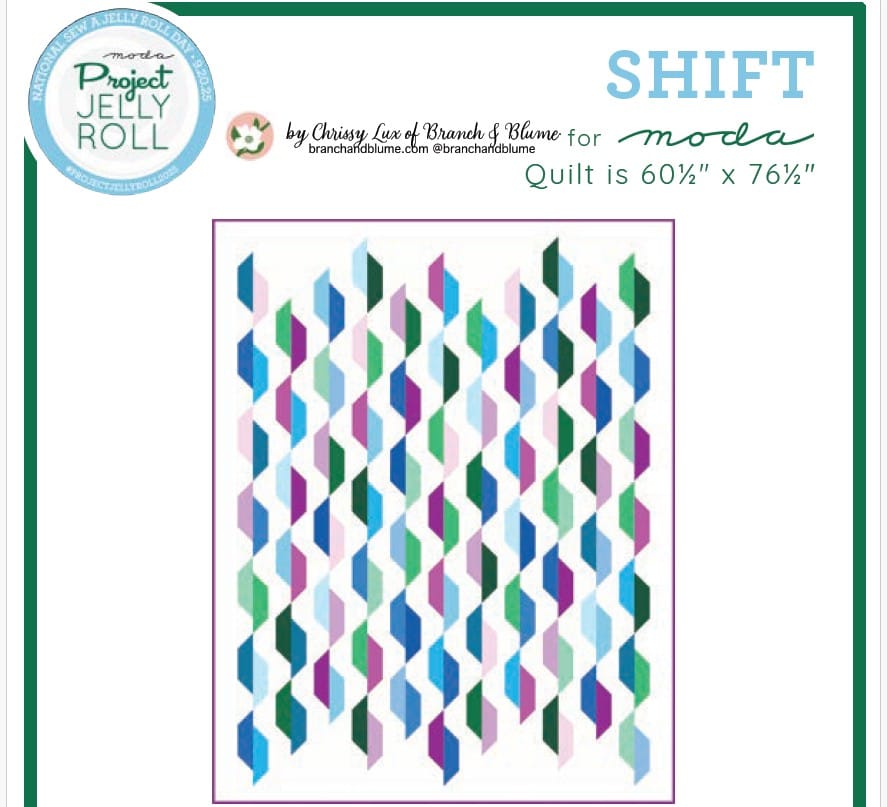 Moda Download Free Pattern: Moda Sew a Jelly Roll Project SHIFT - The Sewing Studio