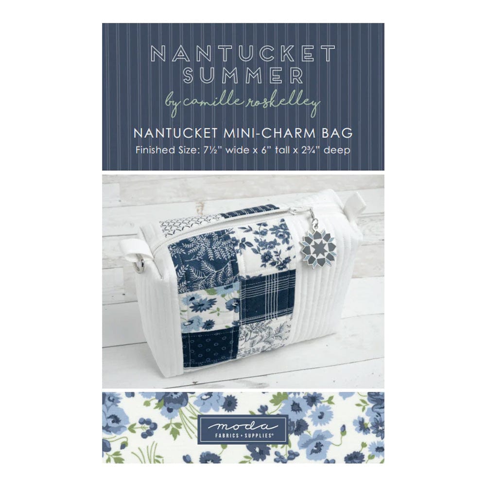 Moda Download Free Pattern: Nantucket Mini Charm Bag - The Sewing Studio