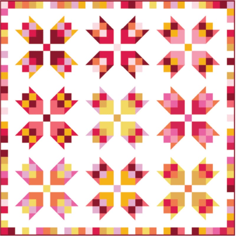 Moda Download Free Pattern: StarFlower - The Sewing Studio