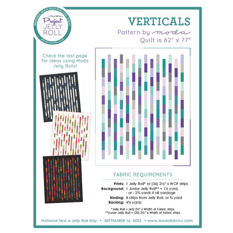Moda Download Free Pattern: Verticals - The Sewing Studio