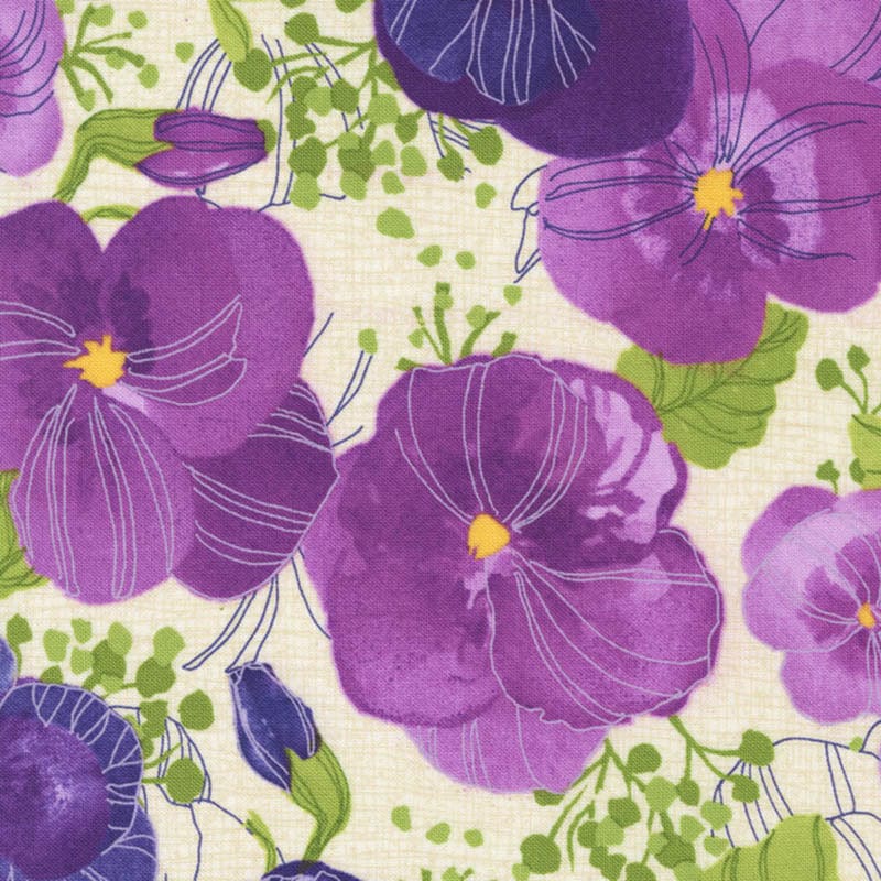 Moda Fabric Moda Pansys Posies - The Sewing Studio