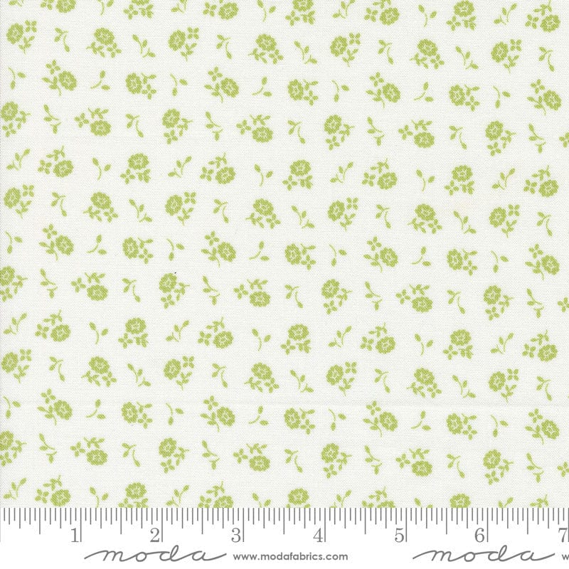 Moda Fabric Moda Cali And Co Cameo Ditsy Cloud Pistachio 29195-17 - The Sewing Studio